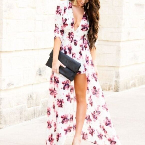 Lovely Floral Romper - Picture 1 of 4